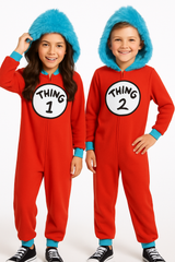 Kids' Dr. Seuss Thing 1 & Thing 2 Costume Jumpsuit