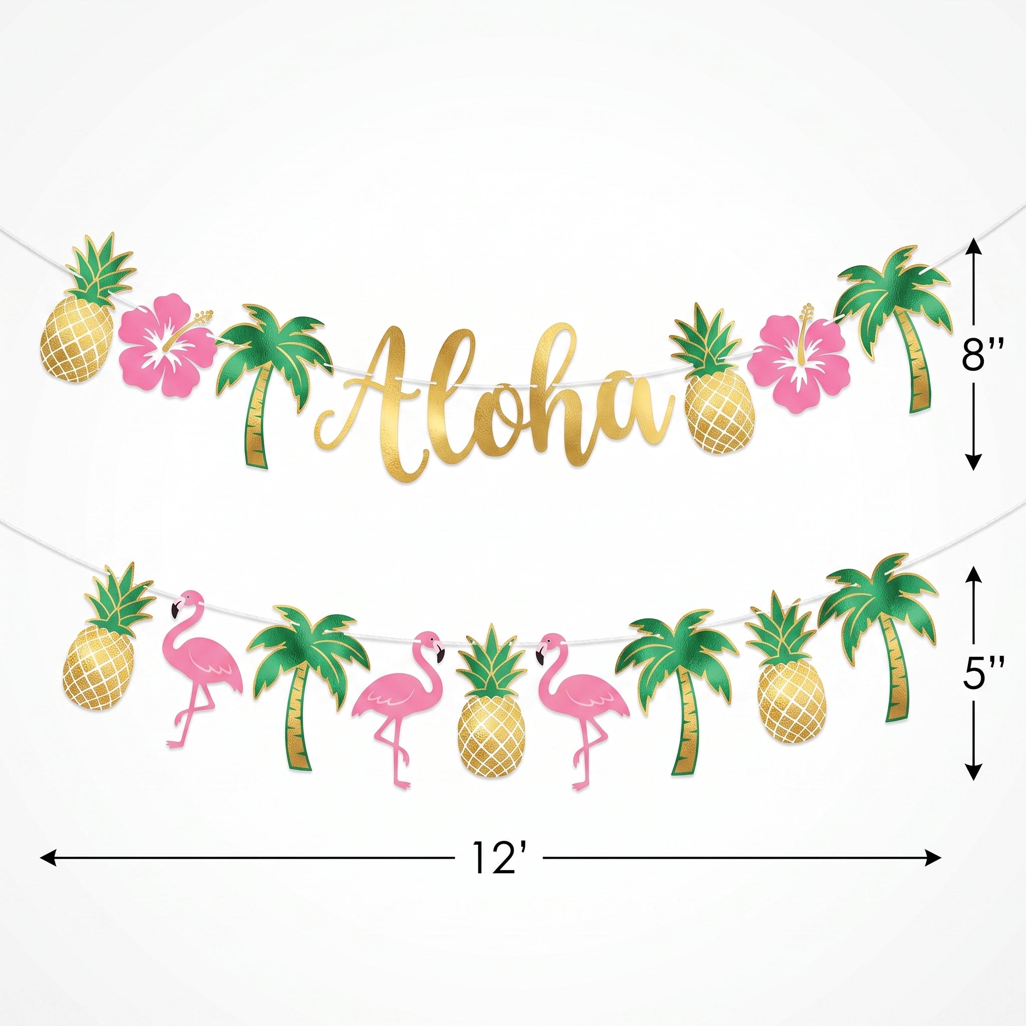Tropical Luau "Aloha" Banner Set - 2 Pack