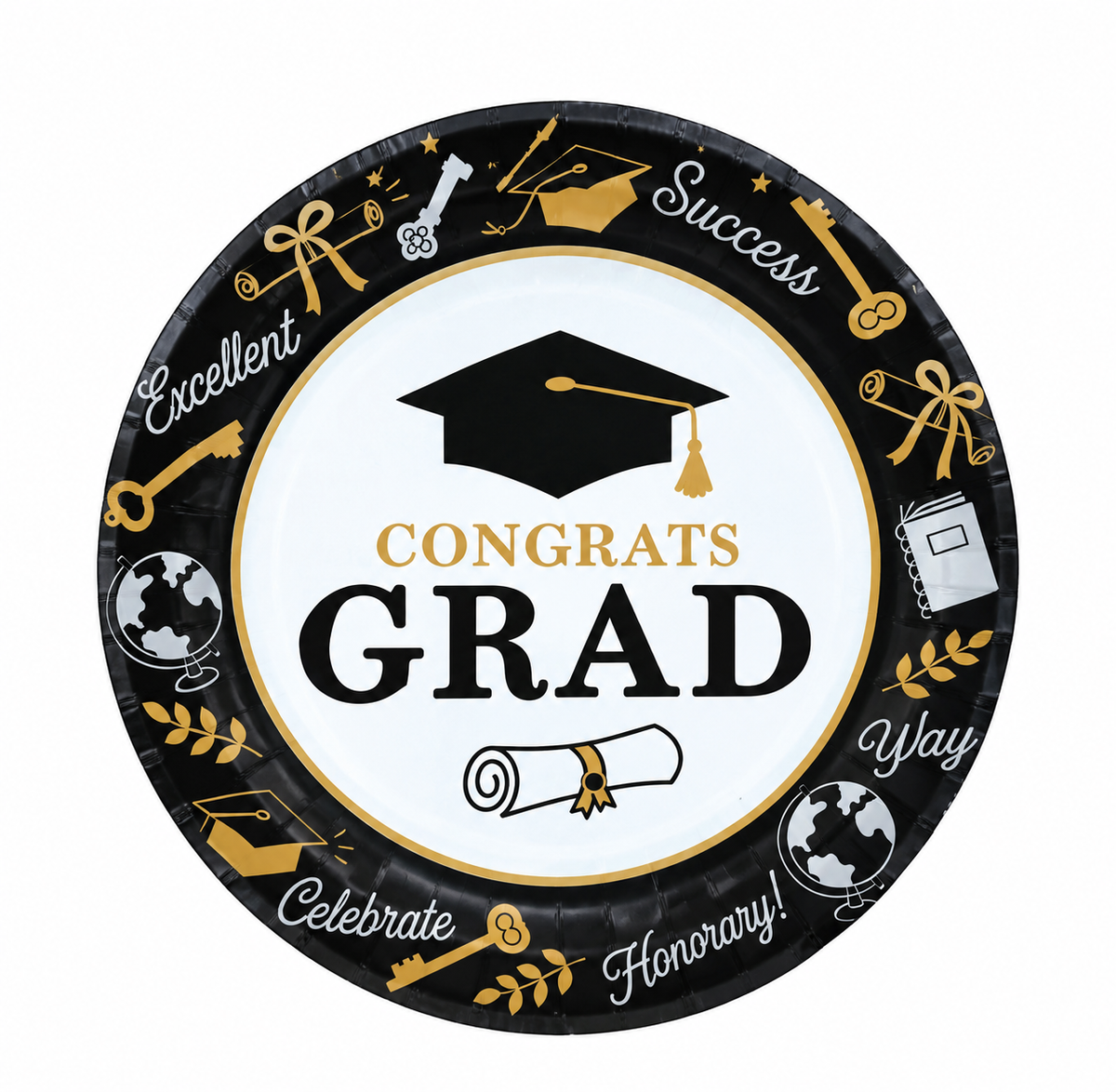Glad to Be a Grad 8.5" Graduation Paper Plates