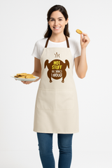 "Hot Stuff Coming Through" Thanksgiving Chef Apron
