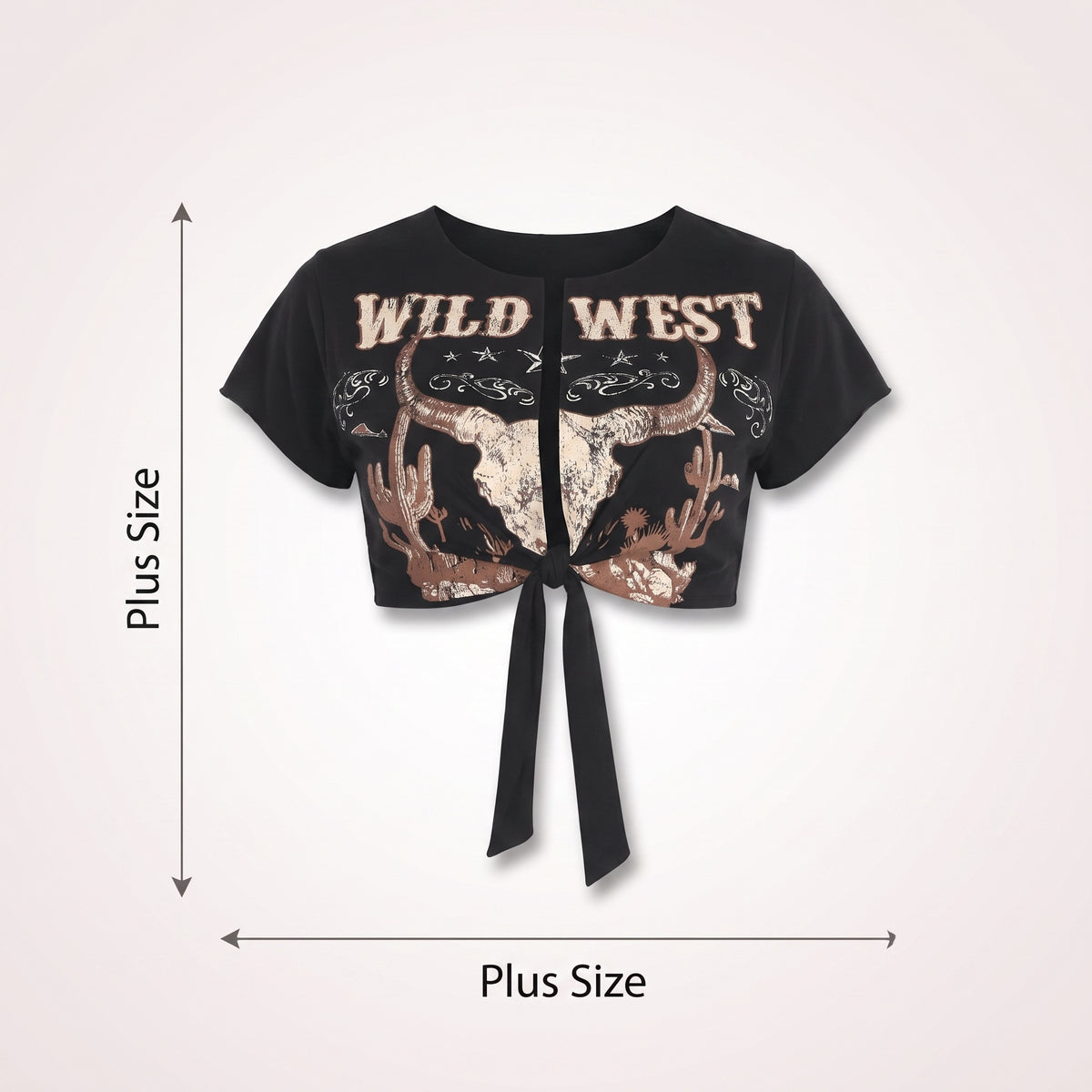 Wild West Women's Plus Size Halloween T-Shirt - Adult Plus
