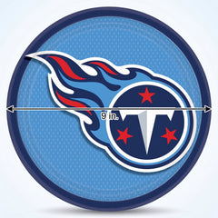 NFL Tennessee Titans 9" Round Paper Plates