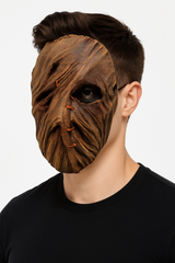 Stitched Scarecrow Latex Mask - Spooky Halloween Costume Accessory