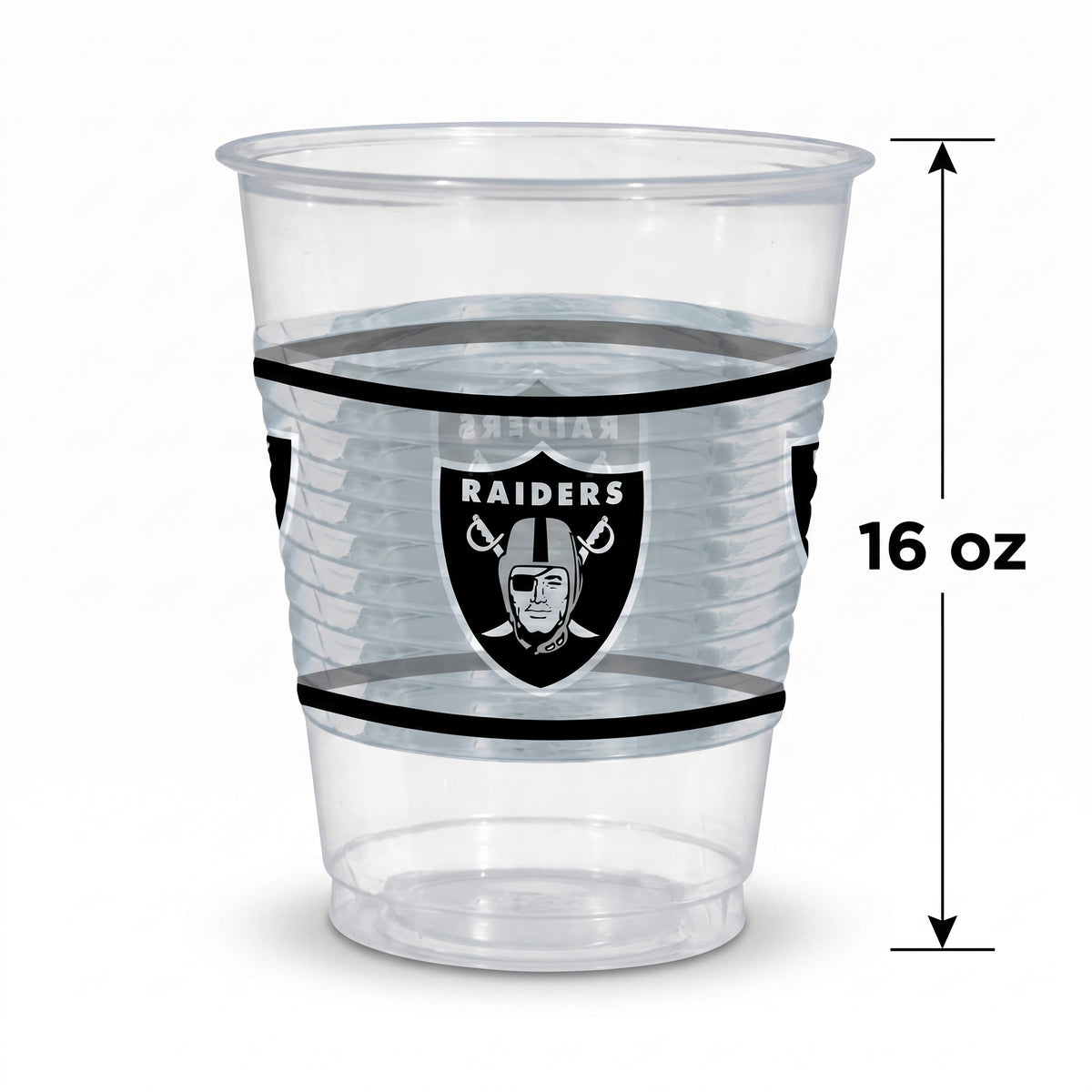 Las Vegas Raiders 16oz Plastic Cups