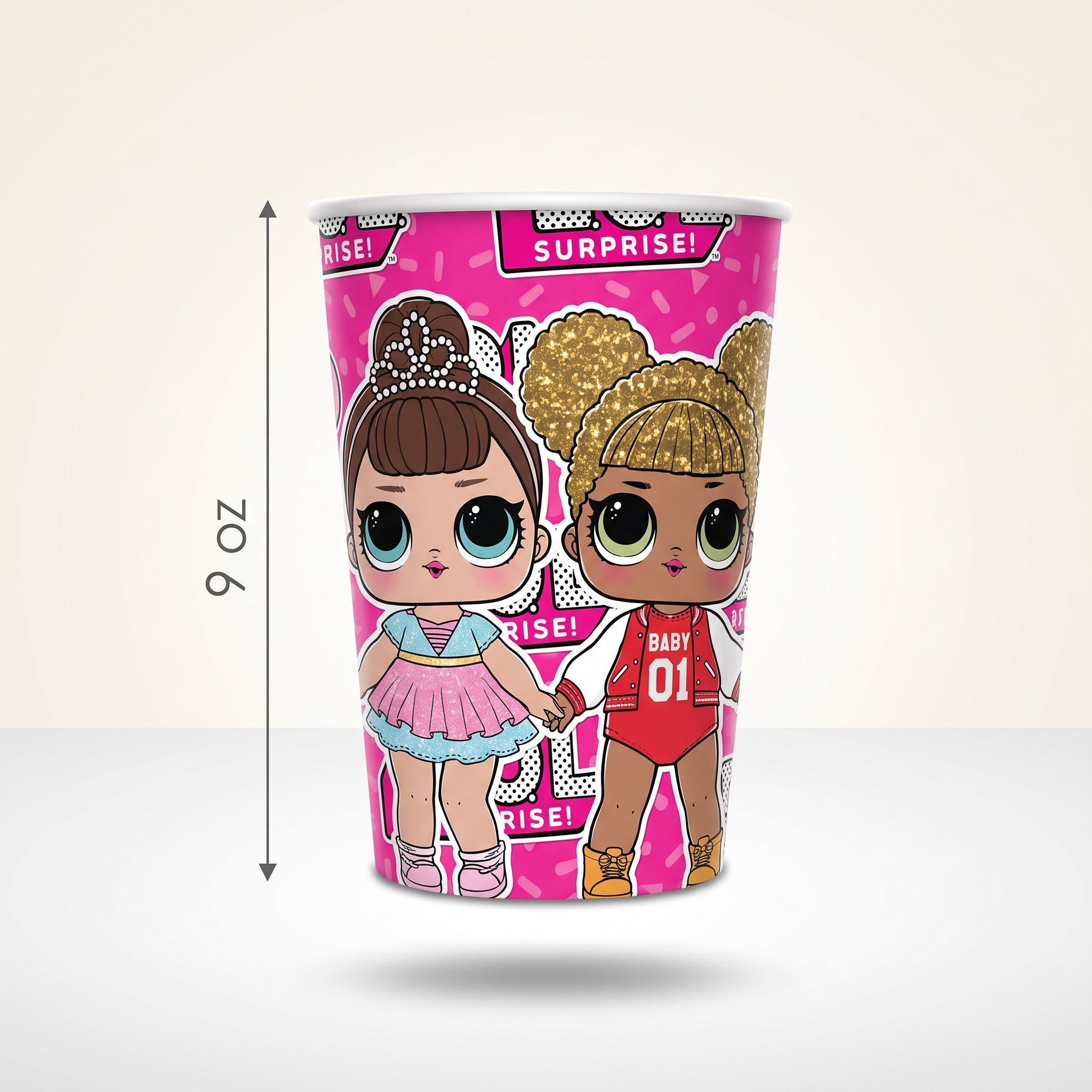L.O.L. Surprise! "Together 4 Eva" 9 oz Paper Cups - 8 Pack