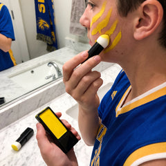 Vibrant Yellow Face Makeup Stick - Perfect for Team Spirit