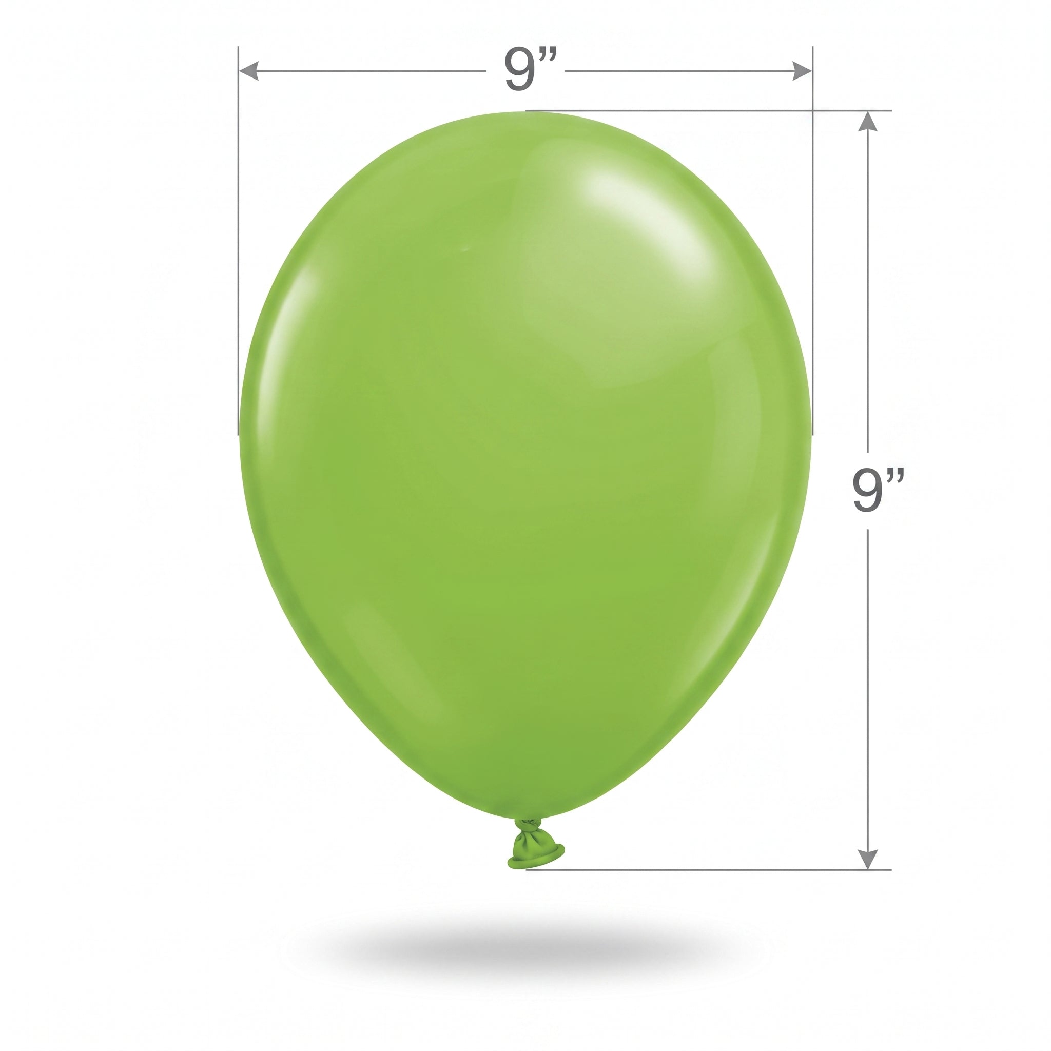 Kiwi Green Latex Balloons, 9-inch, 20 Pack