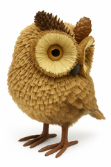 Charming Sisal Owl Decorative Accent for Fall