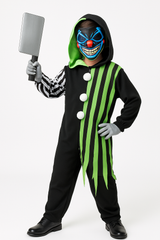 Electrifying Clown Costume with EL Wire for Kids