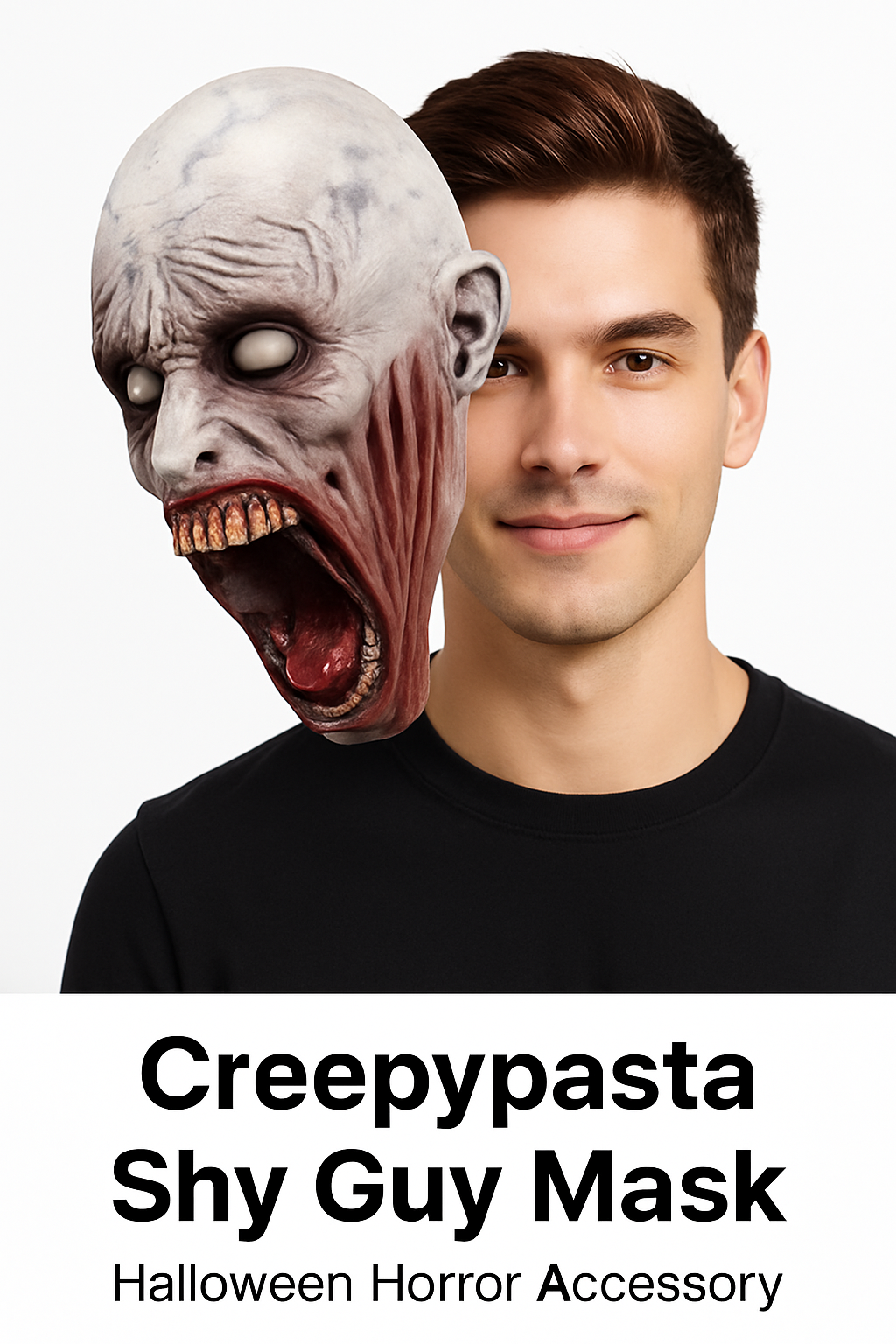 Creepypasta Shy Guy Mask - Halloween Horror Accessory