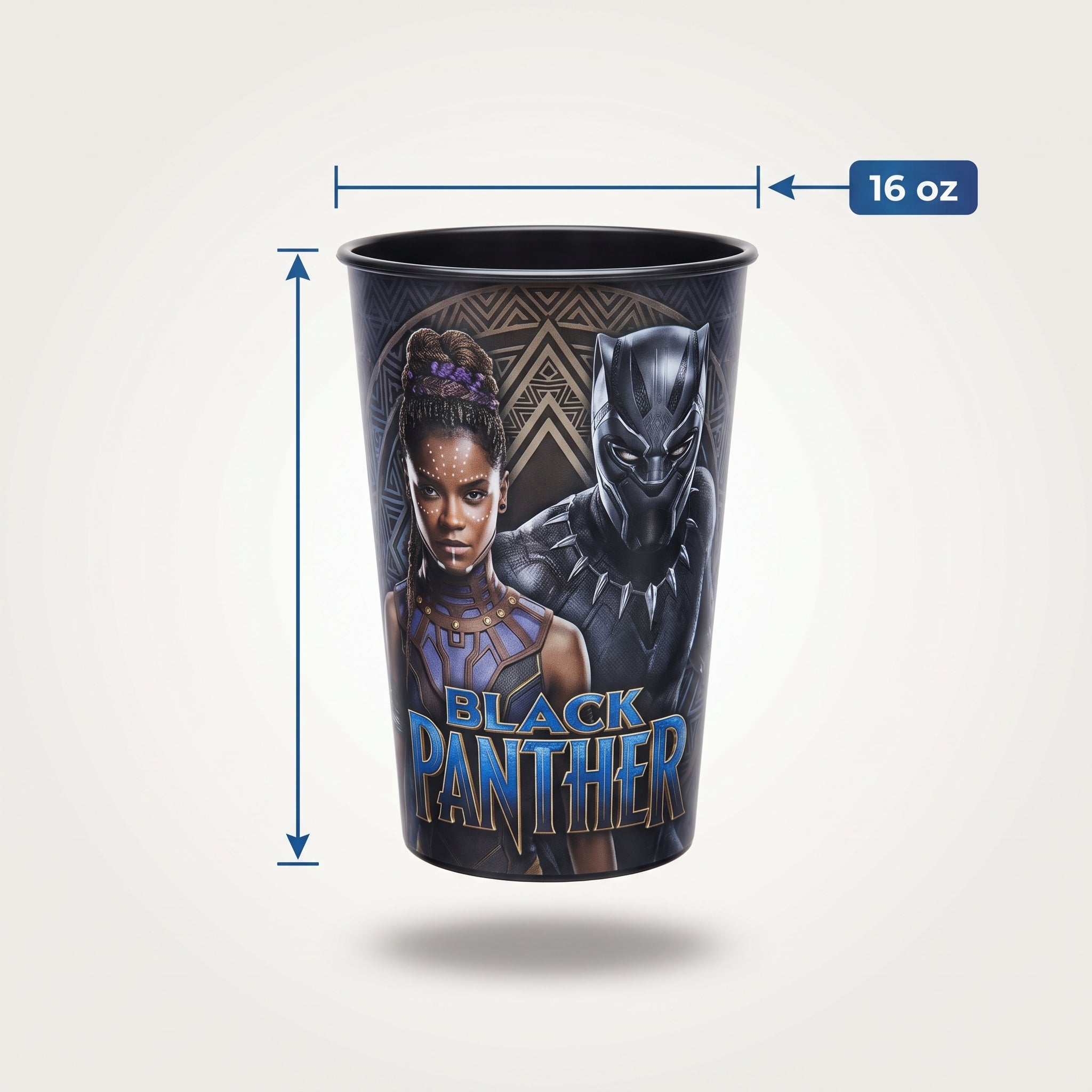 Marvel Black Panther Wakanda Forever Reusable Favour Cup, 16 oz