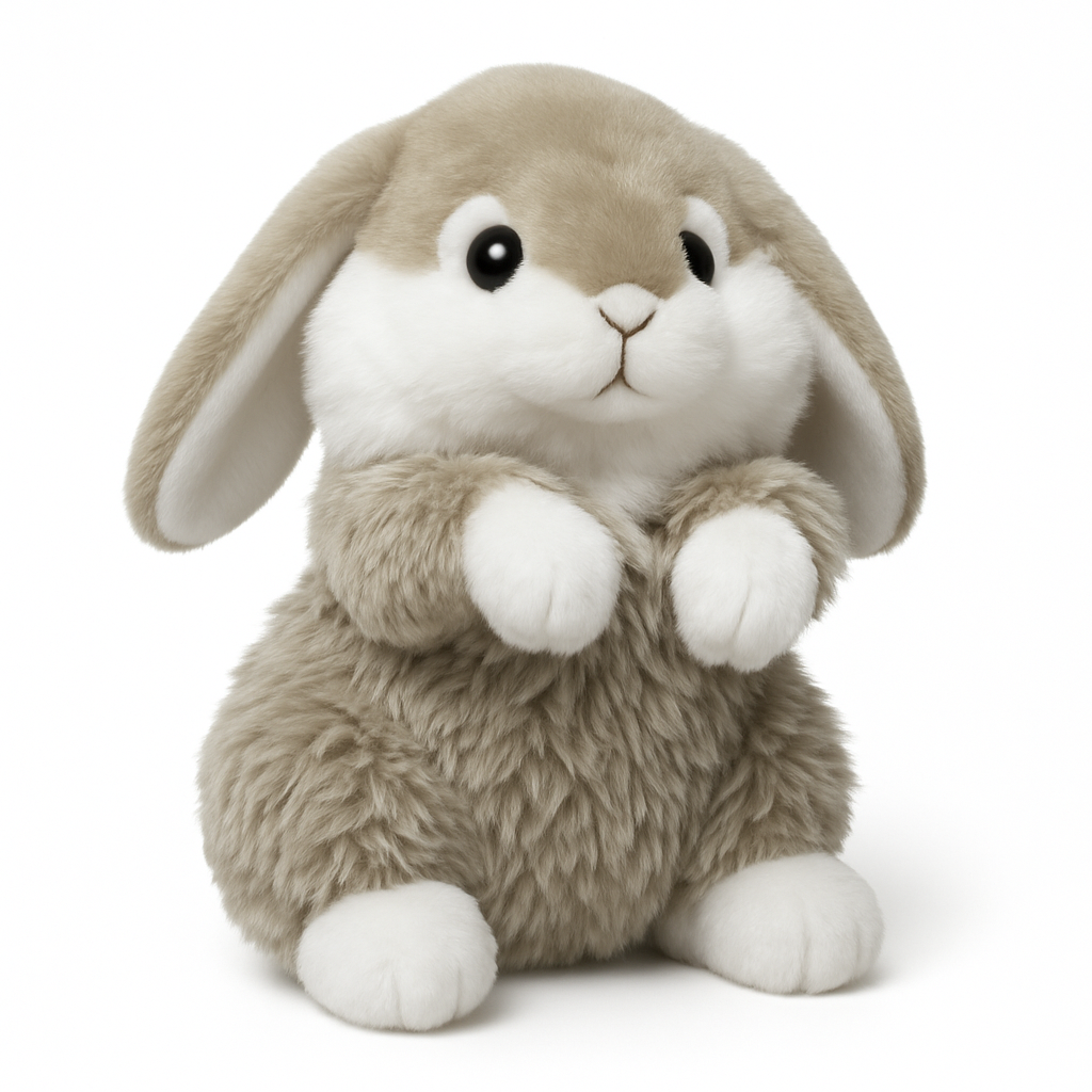 Adorable 8" Plush Bunny with Floppy Ears