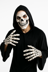 Eerie Skull and Hands Halloween Mask Set