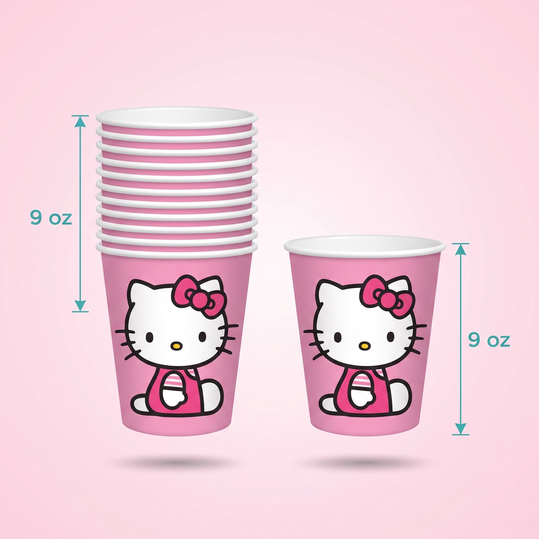 Hello Kitty & Friends 9oz Party Cups - Pack of 8