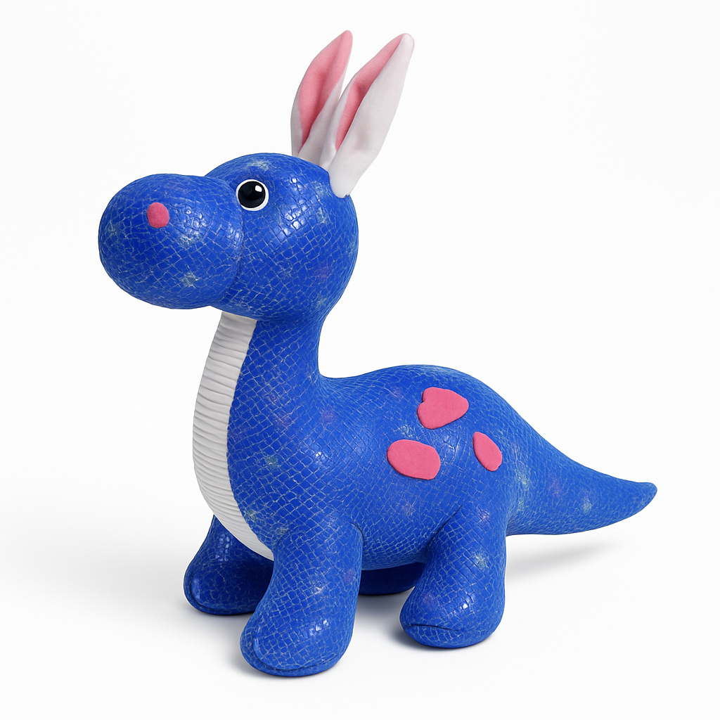 14" Sparkling Dino with Bunny Ears Plush Toy