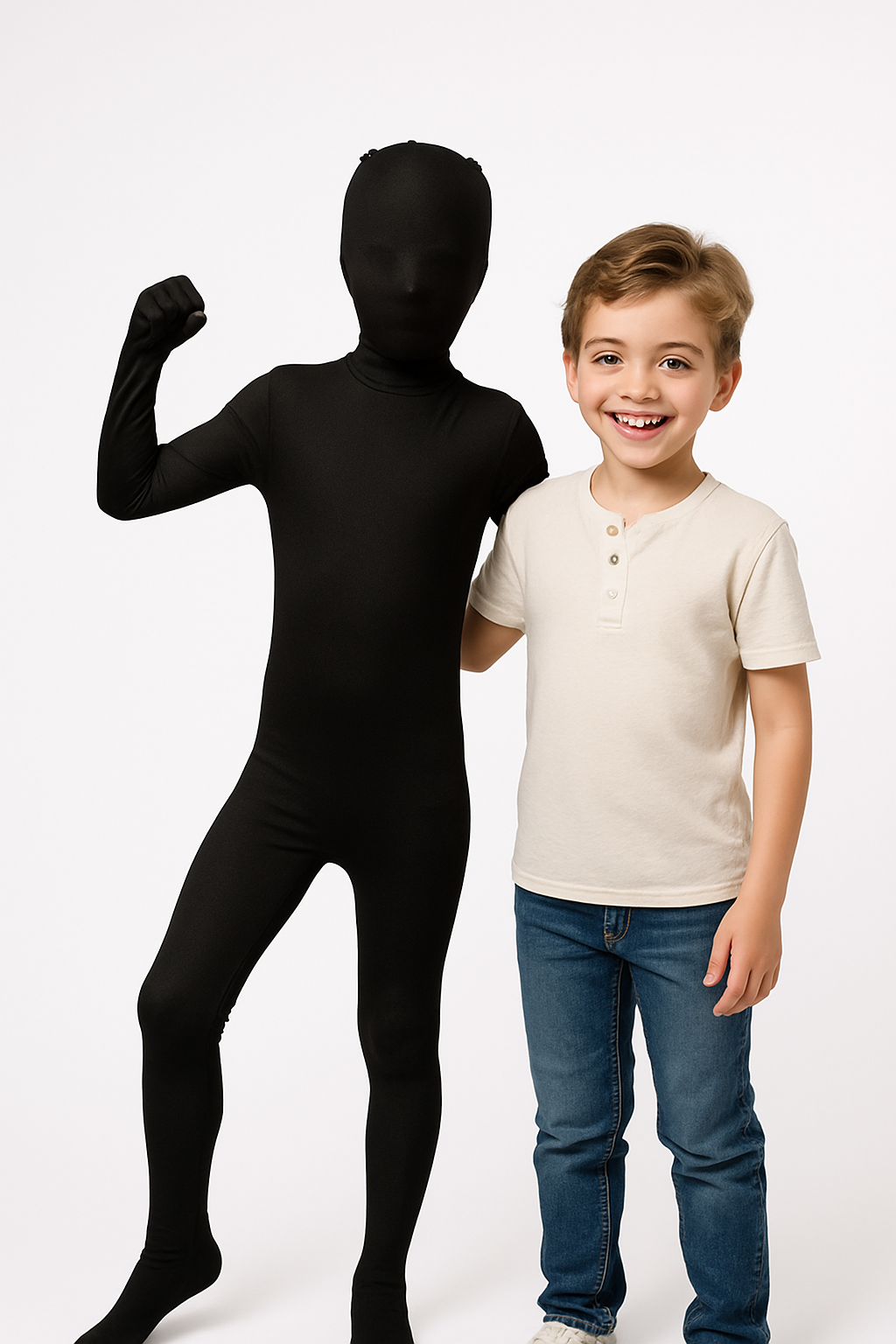 Kids Black Morphsuit Costume - Size Small