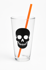 Skull Sipper Halloween Tumbler with Straw