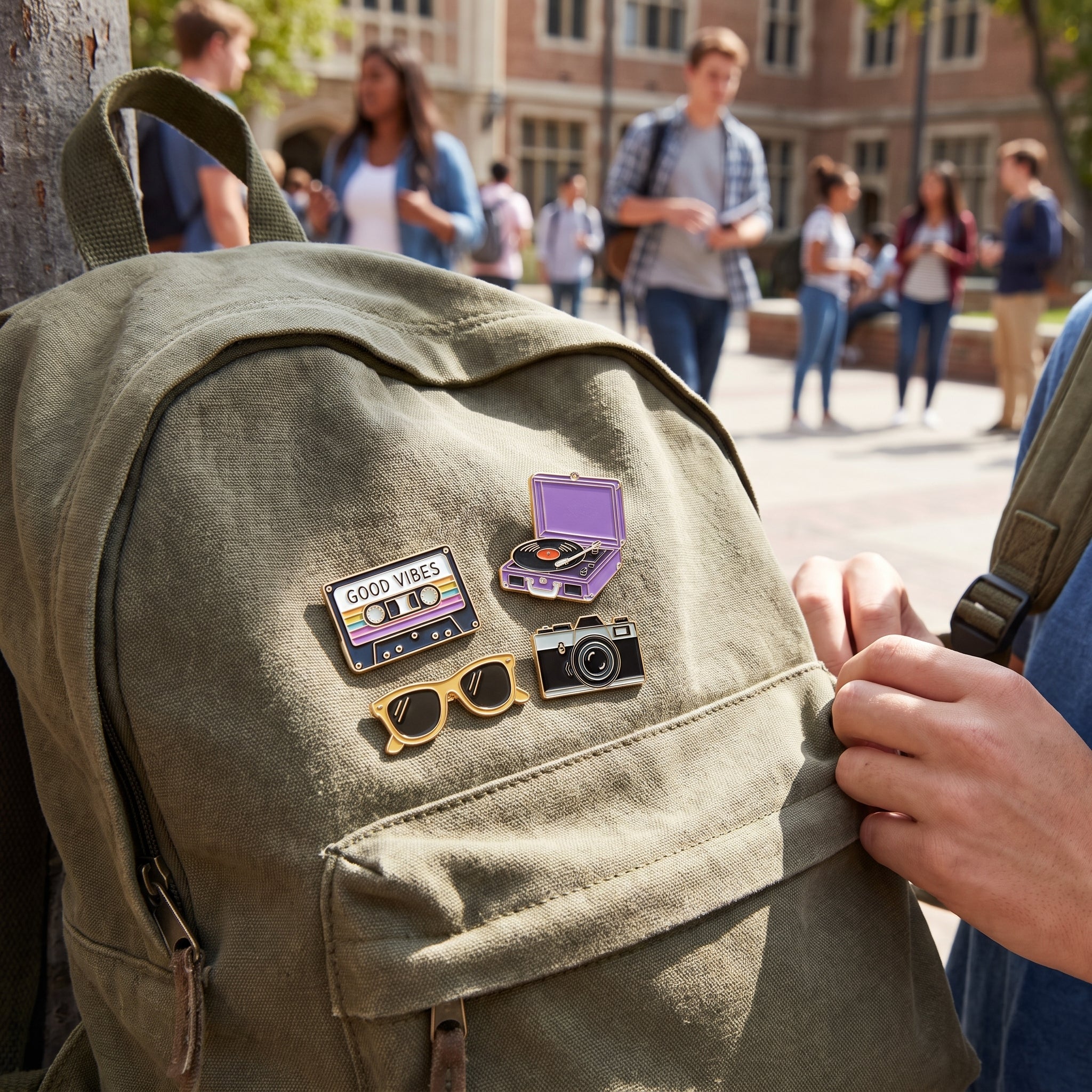Retro Vibes Enamel Pin Set