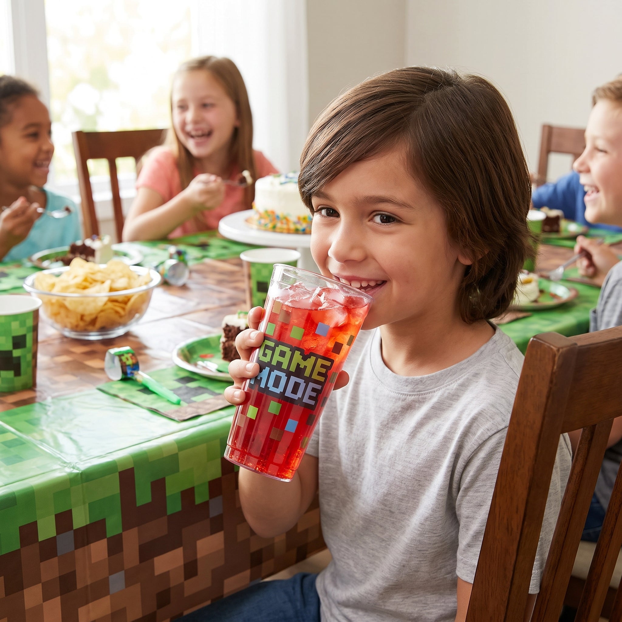 Pixel Party "Game Mode" Reusable Favor Cup, 16 oz