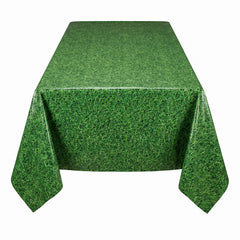 Faux Grass Flannel Backed Plastic Table Cover - 52 in. x 90 in.