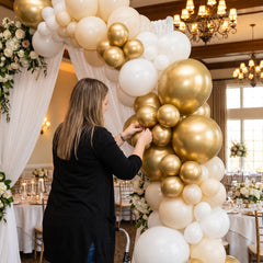 Gold Pearl 5" Mini Latex Balloons - 50 Pack