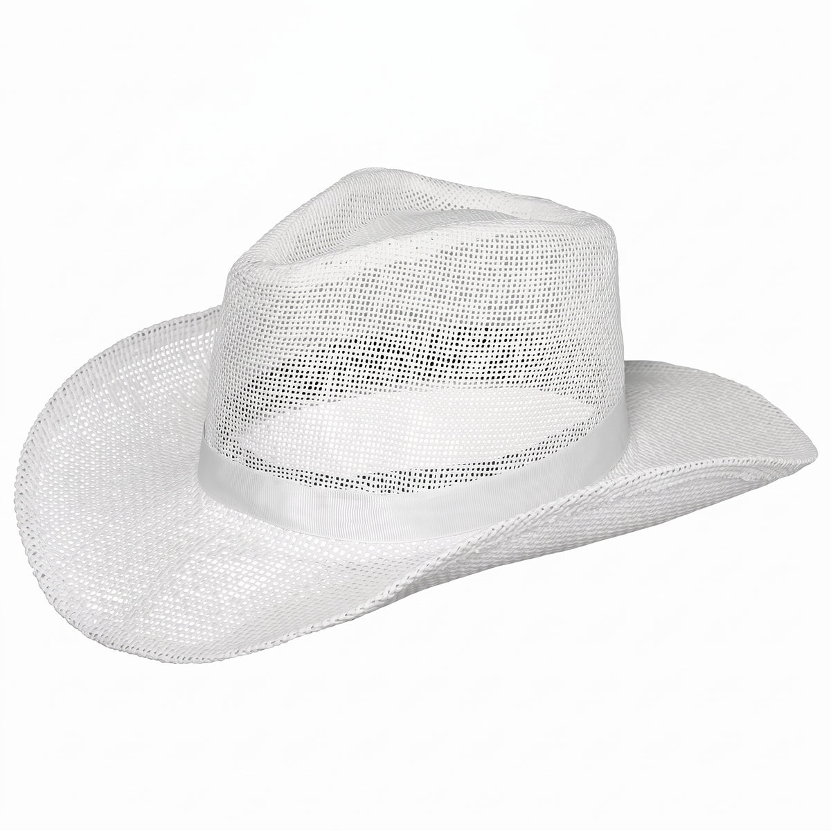 Classic White Straw Cowboy Hat