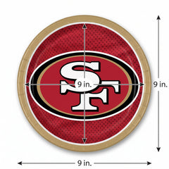 San Francisco 49ers 9" Round Paper Plates