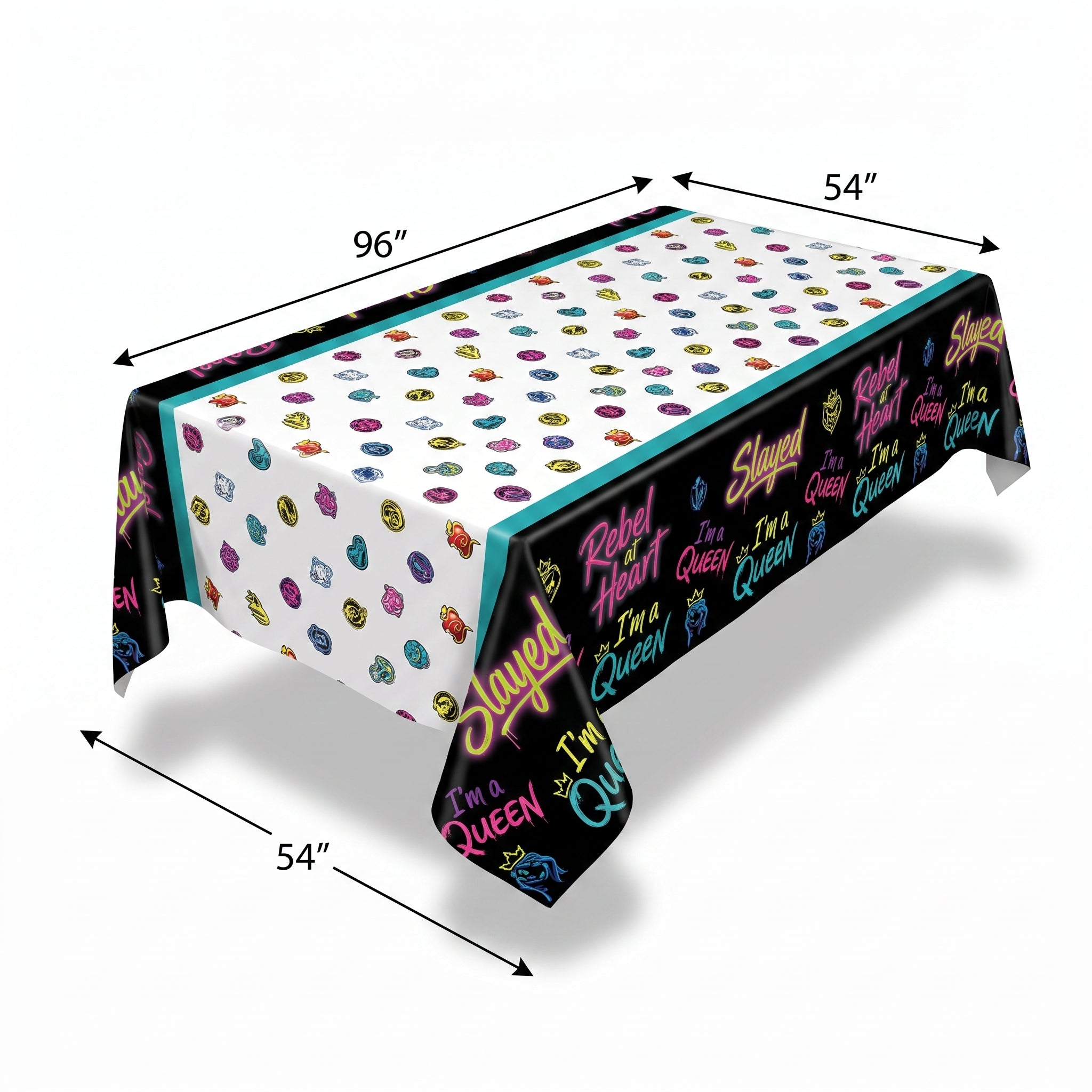 Disney Descendants 4 Plastic Table Cover for Kids' Birthday Party