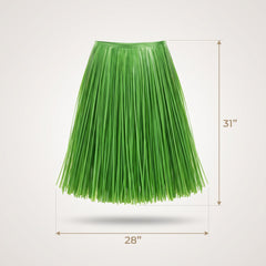 Adult Green Hula Grass Skirt for Luau Parties