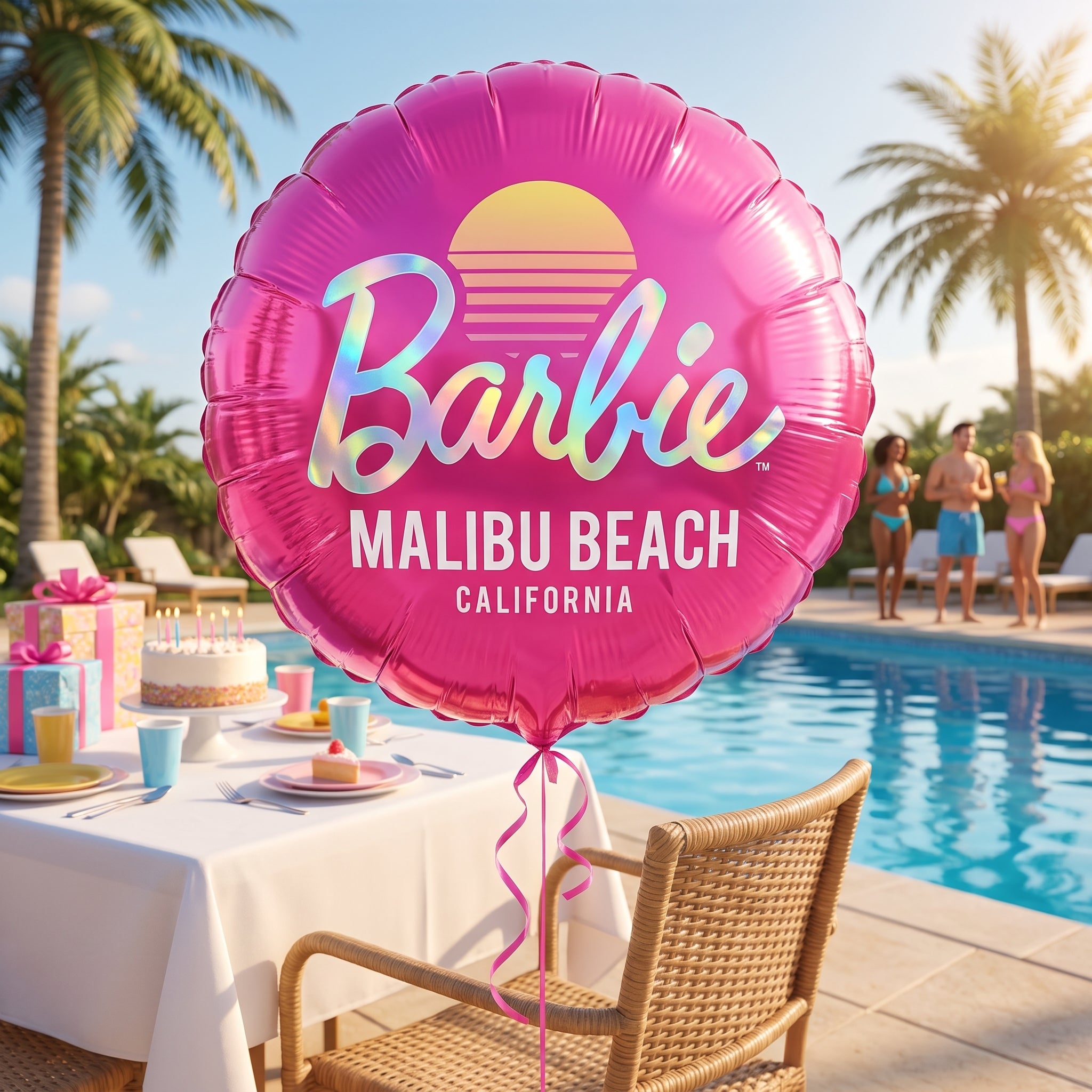 Barbie Malibu Beach 18" Foil Balloon