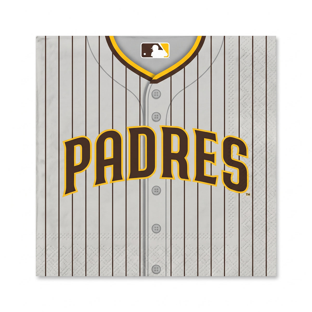 San Diego Padres MLB Luncheon Napkins - 6.5 In. x 6.5 In.