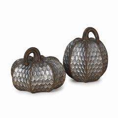 Metallic Pumpkin Halloween Tabletop Decoration