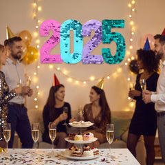 2025 Jumbo Colorful Starlight Paillette Cutout for New Year's Celebration