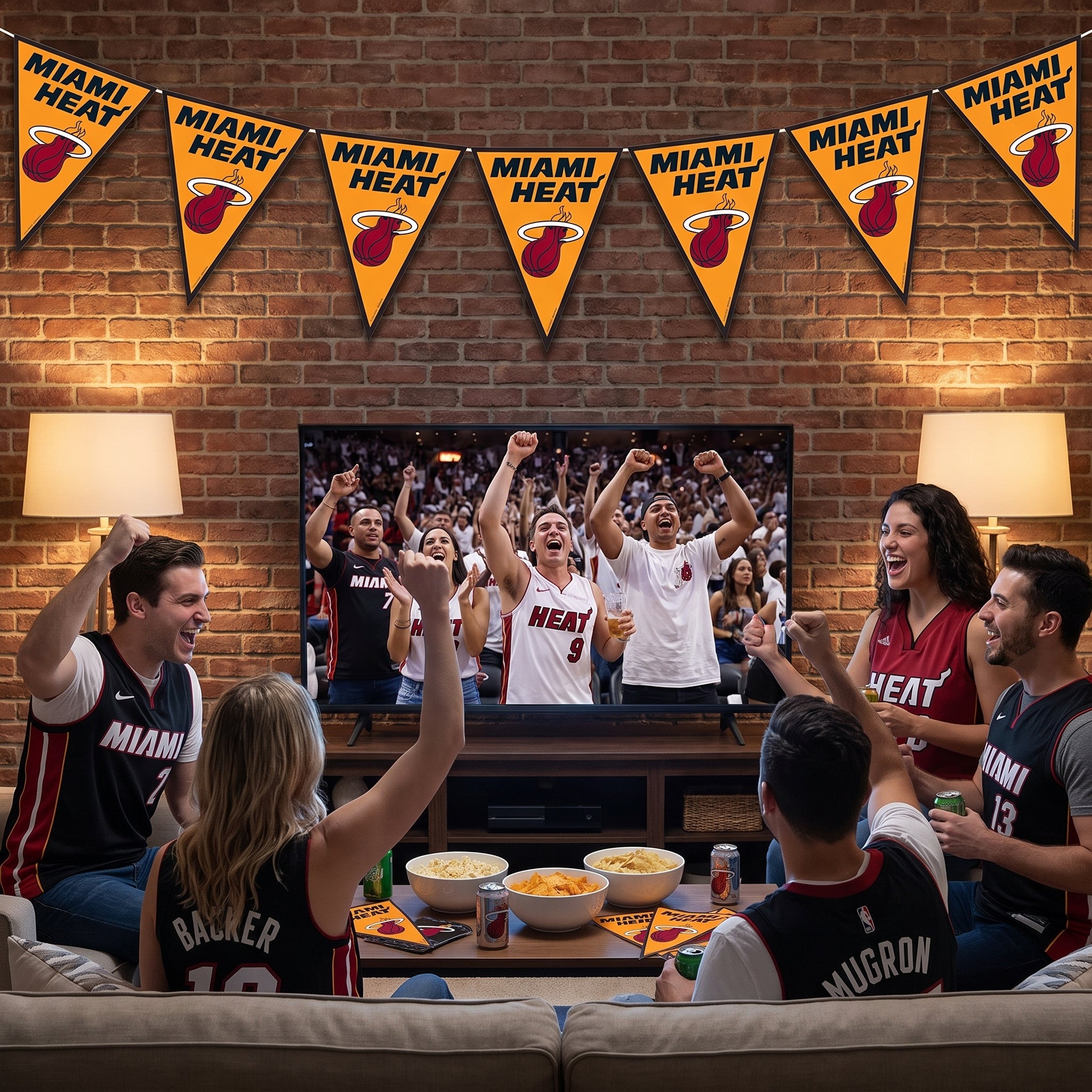 Miami Heat Pennant Banner