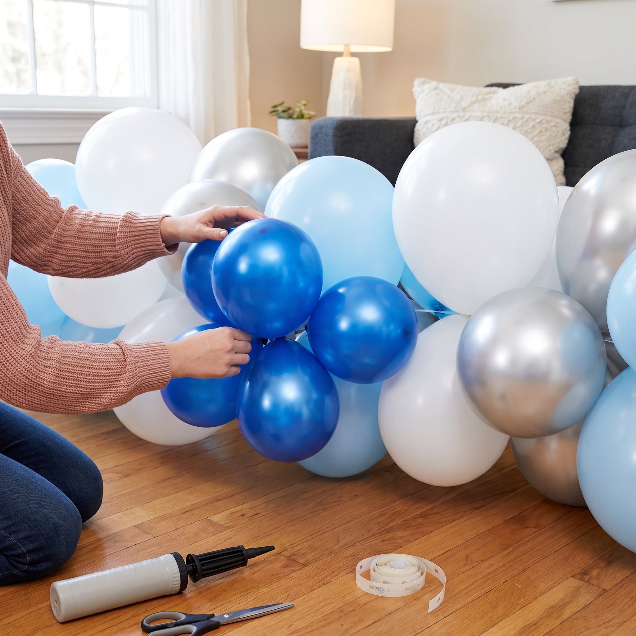 Luxaire Premium Royal Blue Mini Latex Balloons - 5", 50 Pack