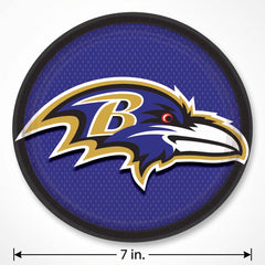Baltimore Ravens 7" Round Paper Plates