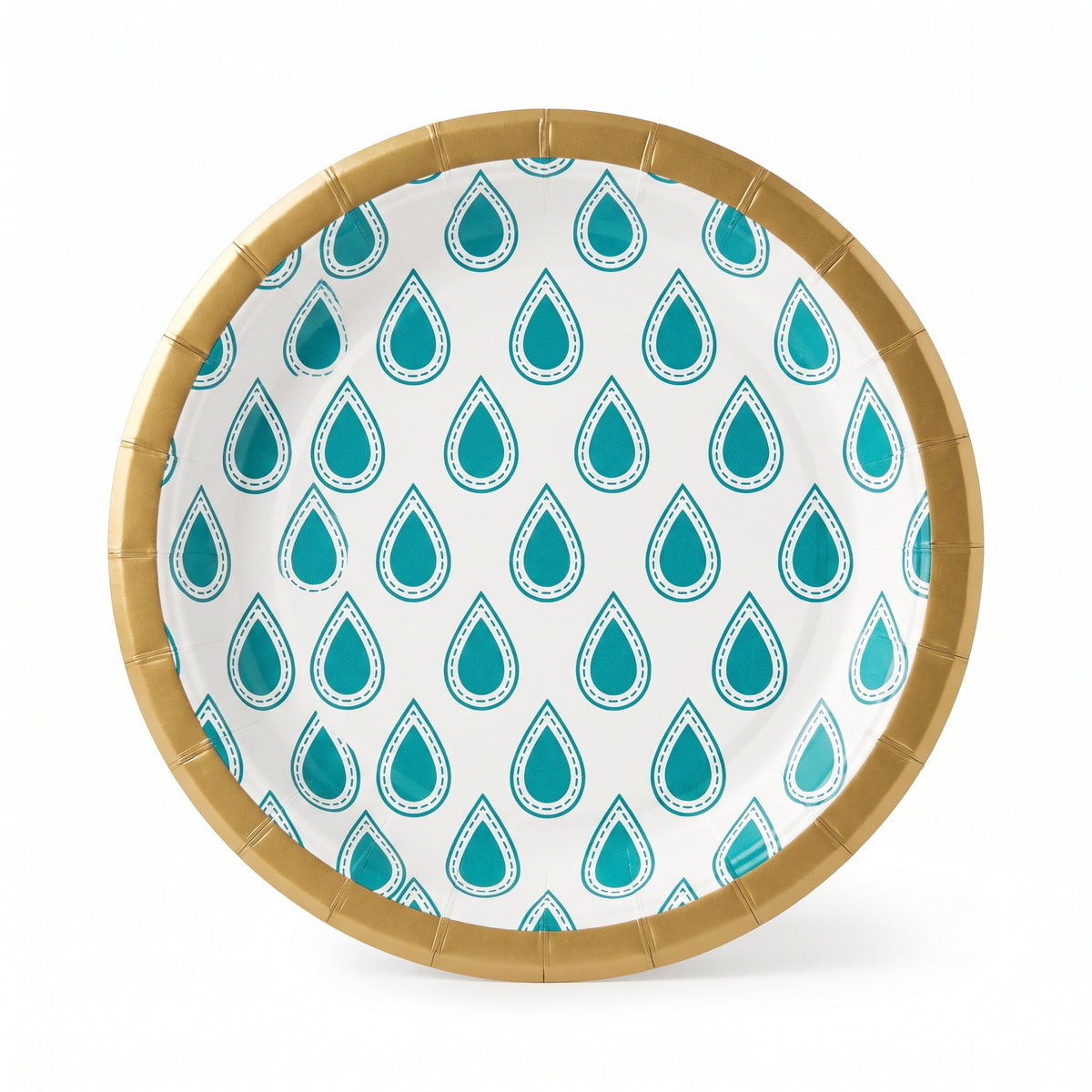 Artisan Crafted 6.75" Round Printed Paper Plate