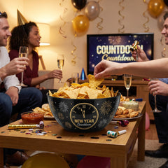 "New Year Countdown" Large Melamine Serving Bowl, 10-inch
