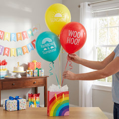 Retro Rainbow Latex Balloon Decorating Kit - 12-inch, 6-pack