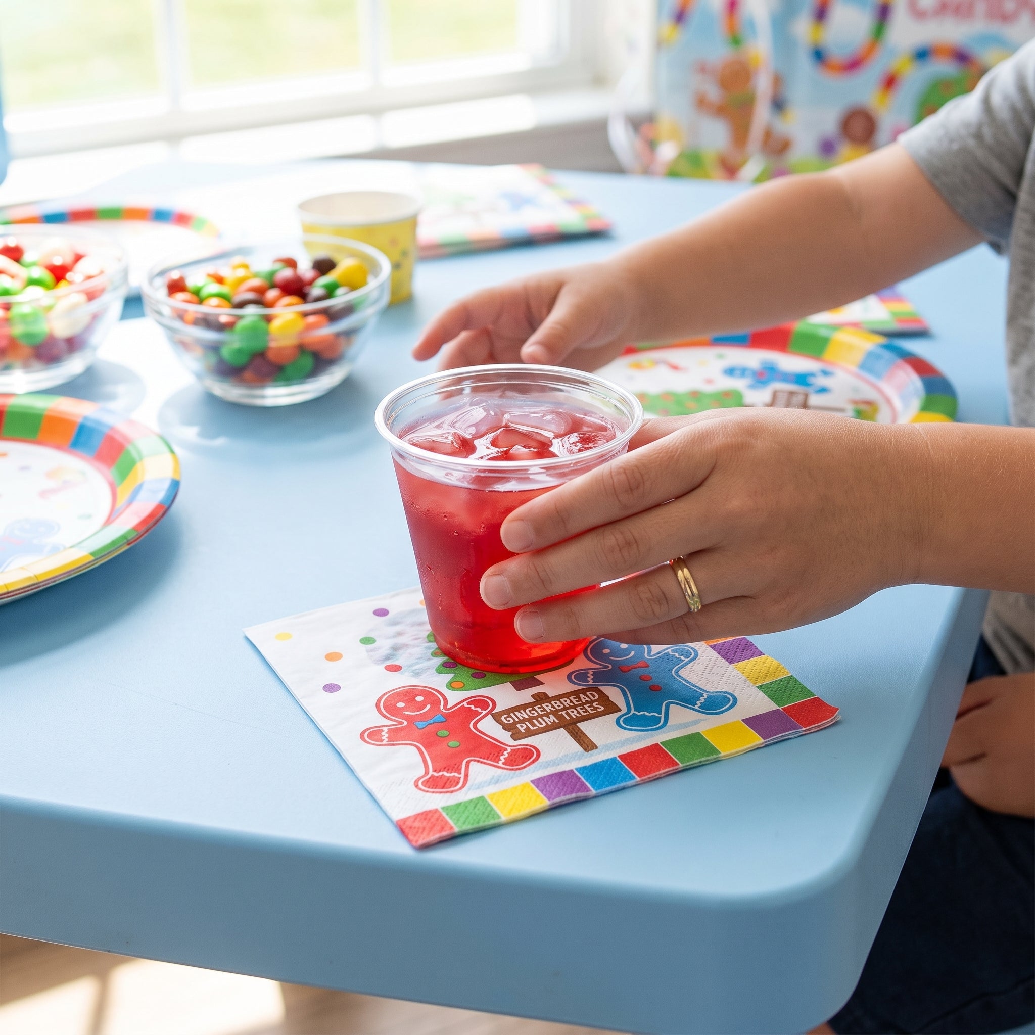 Candyland Beverage Napkins for Kids' Parties - 5 In. X 5 In.