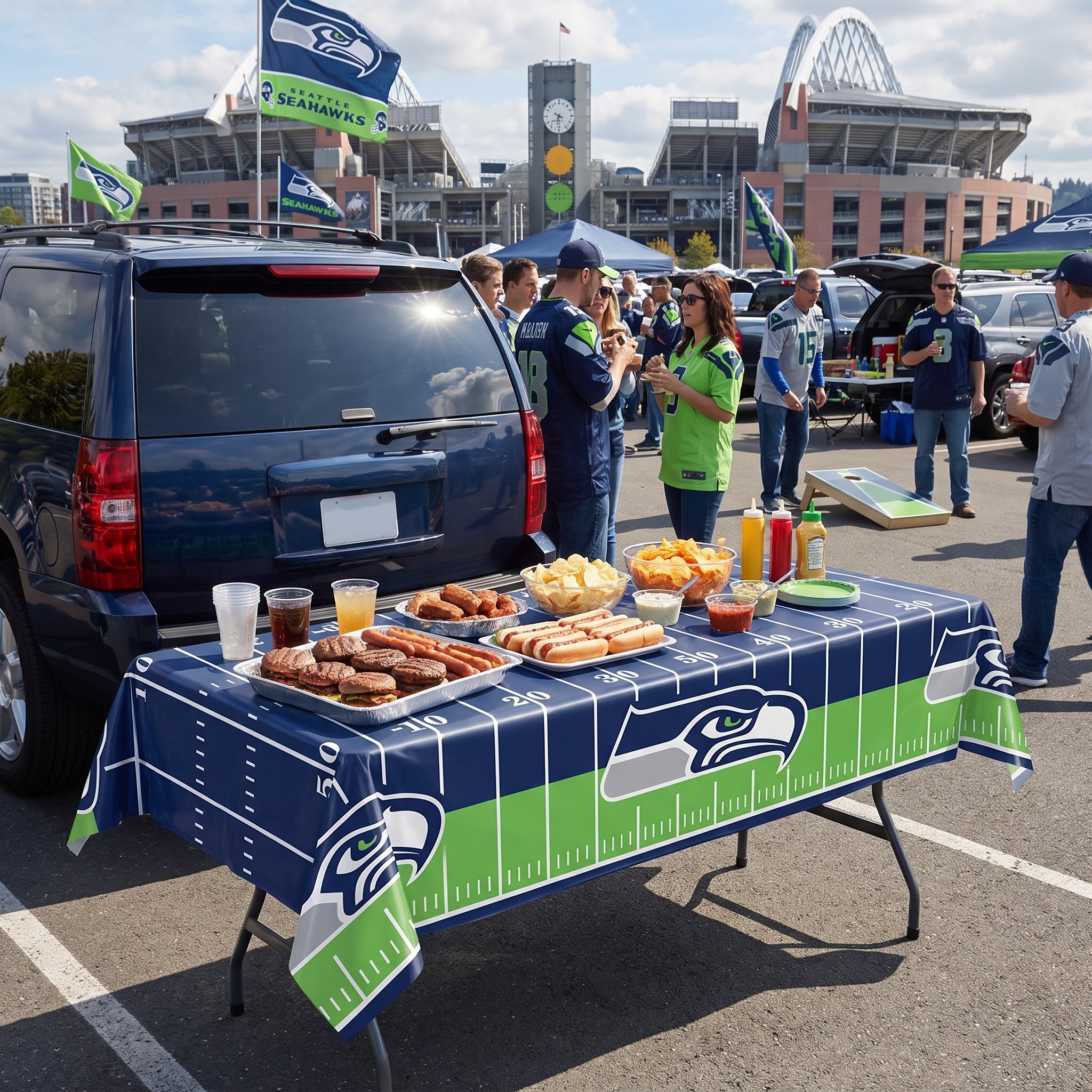 Seattle Seahawks NFL Plastic Table Cover