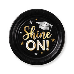 Shine On Graduation Paper Plates - 6.75"