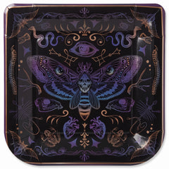 Dark Academia Halloween 7" Square Paper Plates