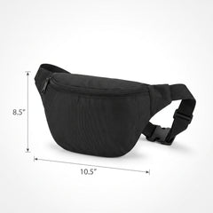 Sleek Black Fanny Pack - Versatile Wearable Costume Accessory