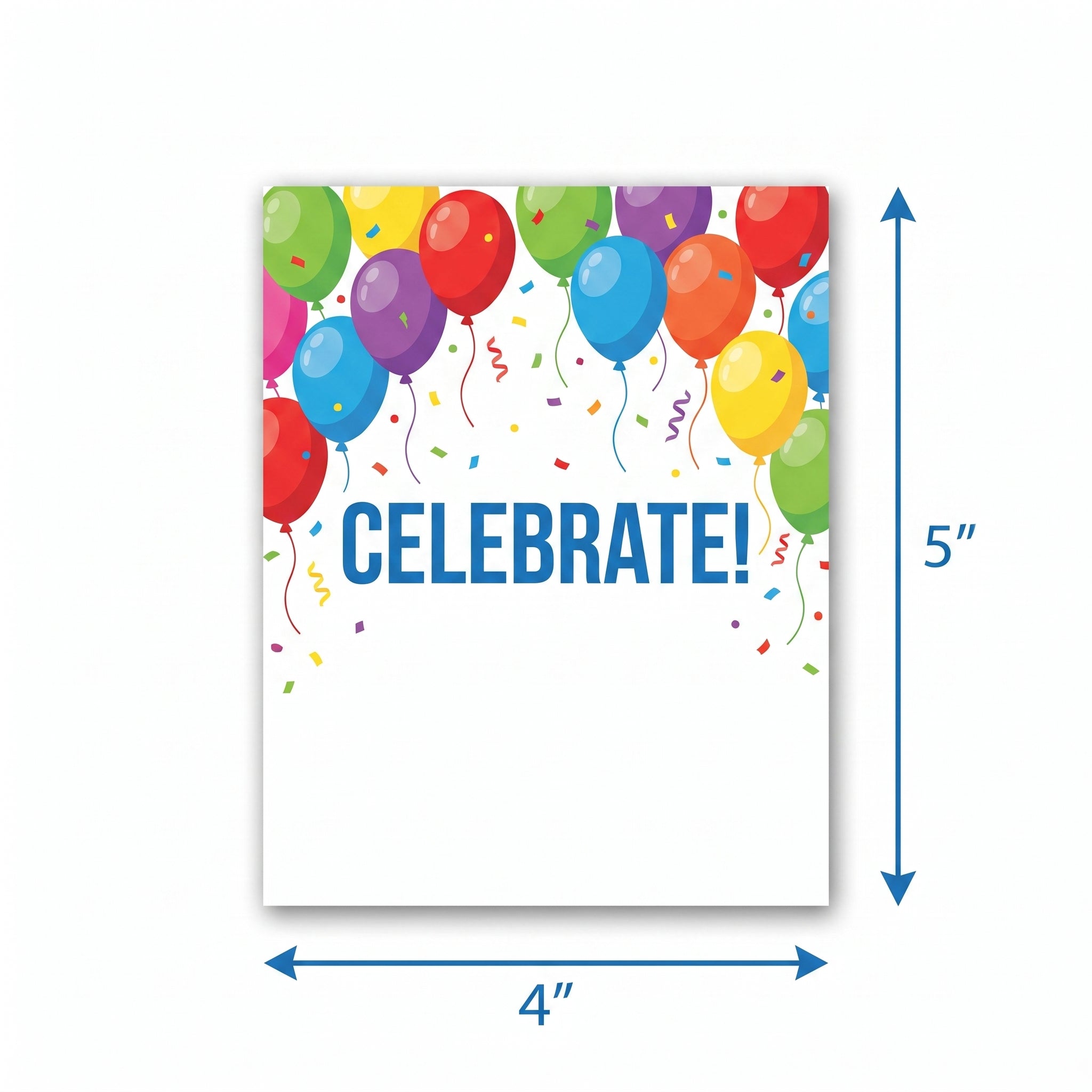Vibrant Balloon Birthday Invitations