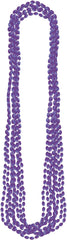 Purple Metallic Bead Necklaces - 8 Pack