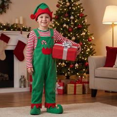 Children's Unisex Elf Costume - Festive Holiday Attire