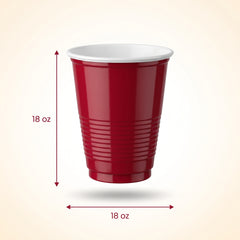 Berry 18oz High-Capacity Solid Plastic Cups