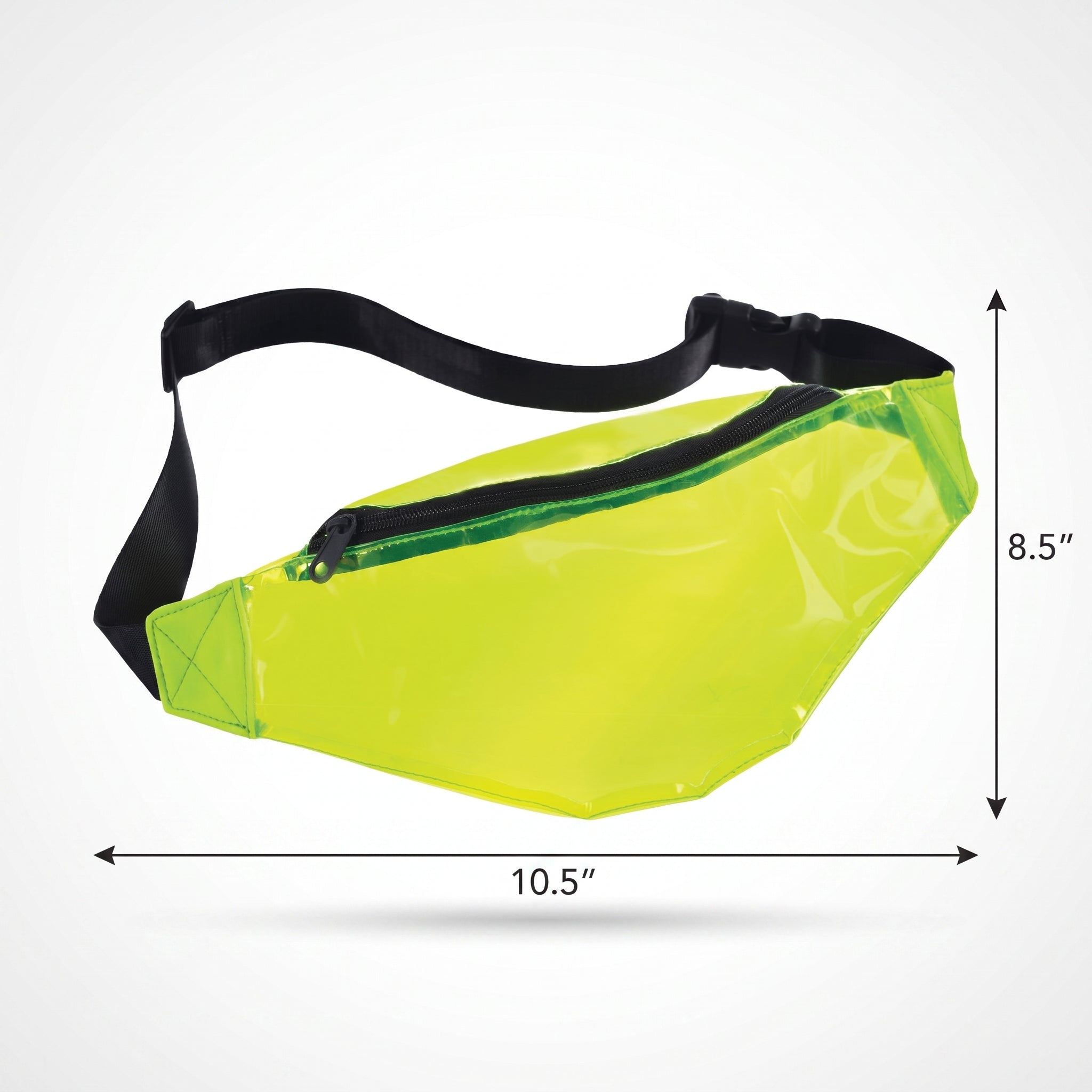1980s Neon Yellow Hip Hop Fanny Pack