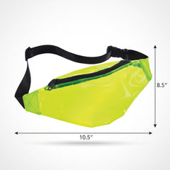 1980s Neon Yellow Hip Hop Fanny Pack
